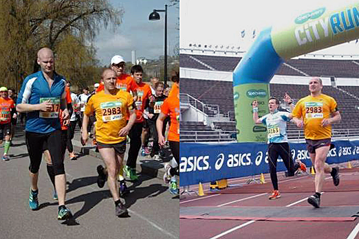 Michael Jeltsch running the Helsinki City Run