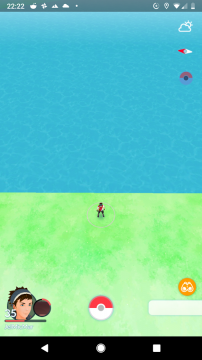 Lonely PoGo player at lake Saimaa