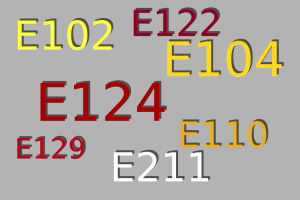 Food additives' E numbers